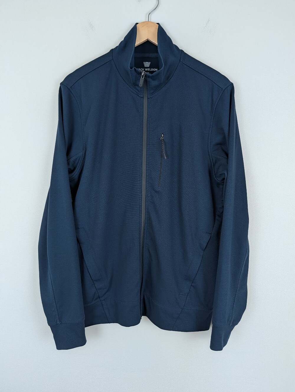 Mack Weldon Atlas Full-Zip Jacket - Total Eclipse Blue (Navy)